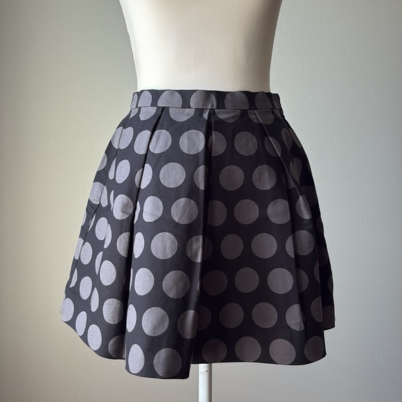 Gap | Black/Gray Polkadot Pleated Mini Circle Skirt - Picture 9 of 9